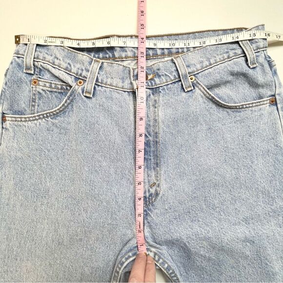 Vtg Levi’s 505 Regular Fit Straight Leg Orange Tab Tagged 34x30 Light Wash 32x30 - Picture 9 of 11